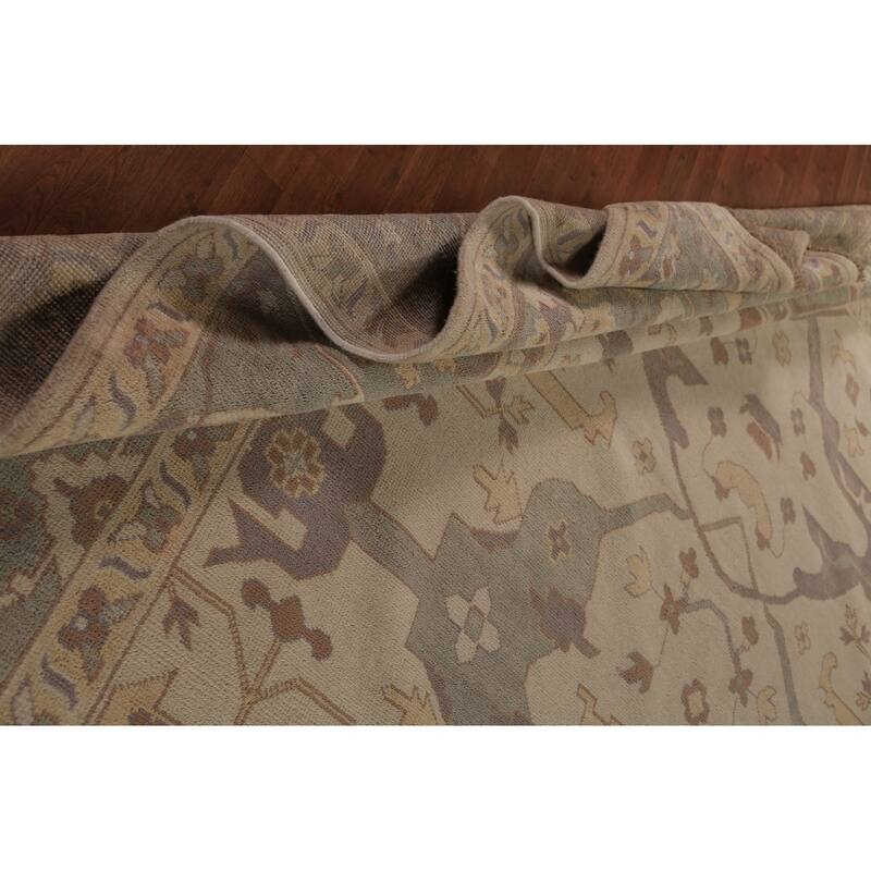 Palace Size Oushak Oriental Large Rug Handmade Wool Carpet - 12'3"x 14'0"