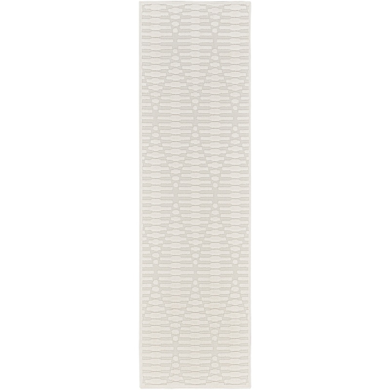 Nourison Casual Indoor only Diamond Area Rug - 2' x 6' - Ivory