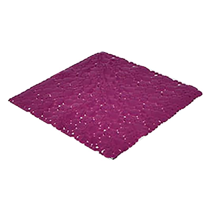 Bubbles Non-Slip Square Shower Mat 20 L X 20 W