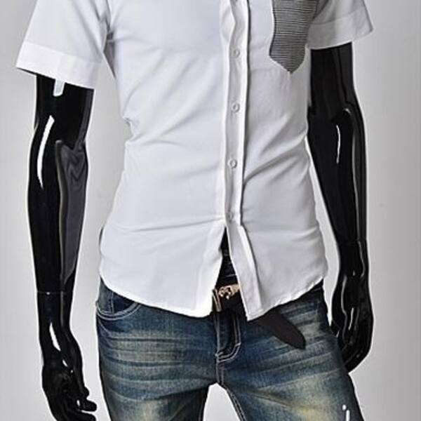 Shop Stylish Fashion Mens Shirts Plaid Pocket Designer Slim Fit