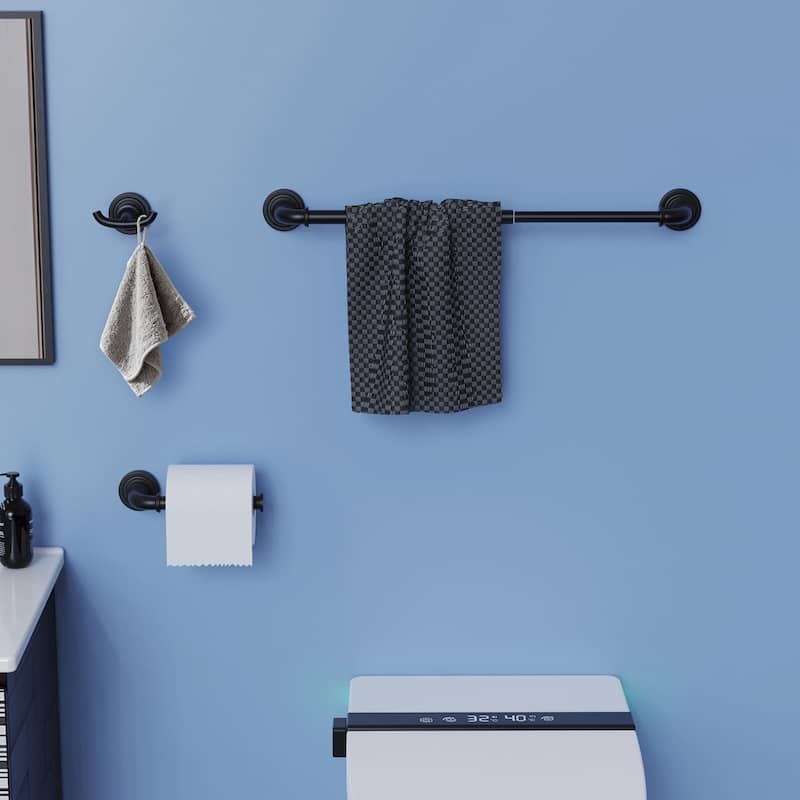 Topcraft Wall Mounted Stainless Steel Bathroom 5 Piece Hardware Set