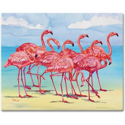 Flamingo Horizon 3mm Heat Tolerant Tempered Glass Cutting Board 15” x 12” Manufactured in the USA Dishwasher Safe