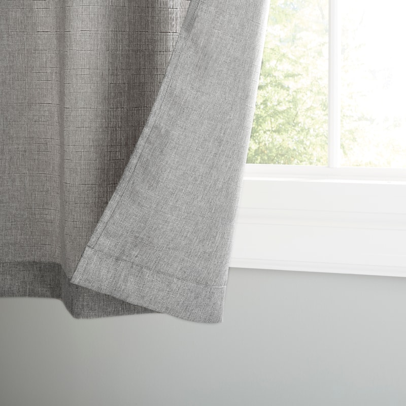 Estate View Ladner Light Filtering Grommet Top Curtain Panel Pair.