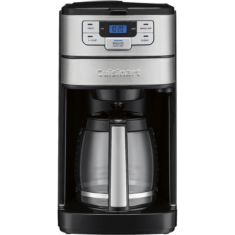 Cuisinart DGB-400 Automatic Grind and Brew 12-Cup Coffeemaker with 1-4 Cup  Setting and Auto-Shutoff, Black/Stainless Steel - On Sale - Bed Bath &  Beyond - 38462263