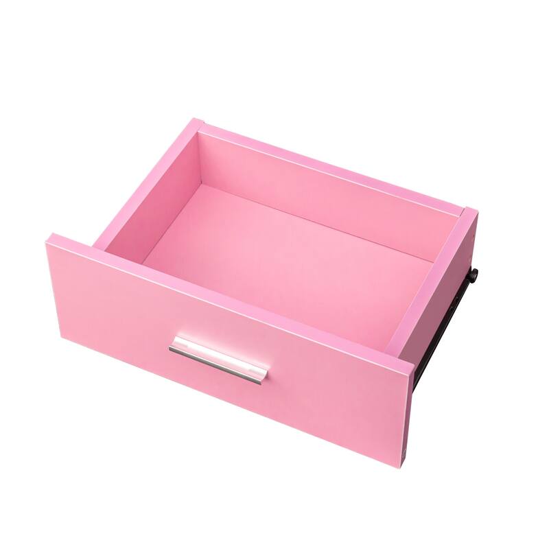 Salon Station, Barber Stations with 2-Tier Storage Shelf with Door, Hair Styling Storage Cabinet with 2 Drawer