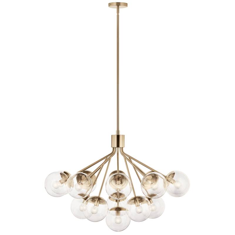Kichler 52702CLR Silvarious 16 Light 38" Wide Chandelier with Clear