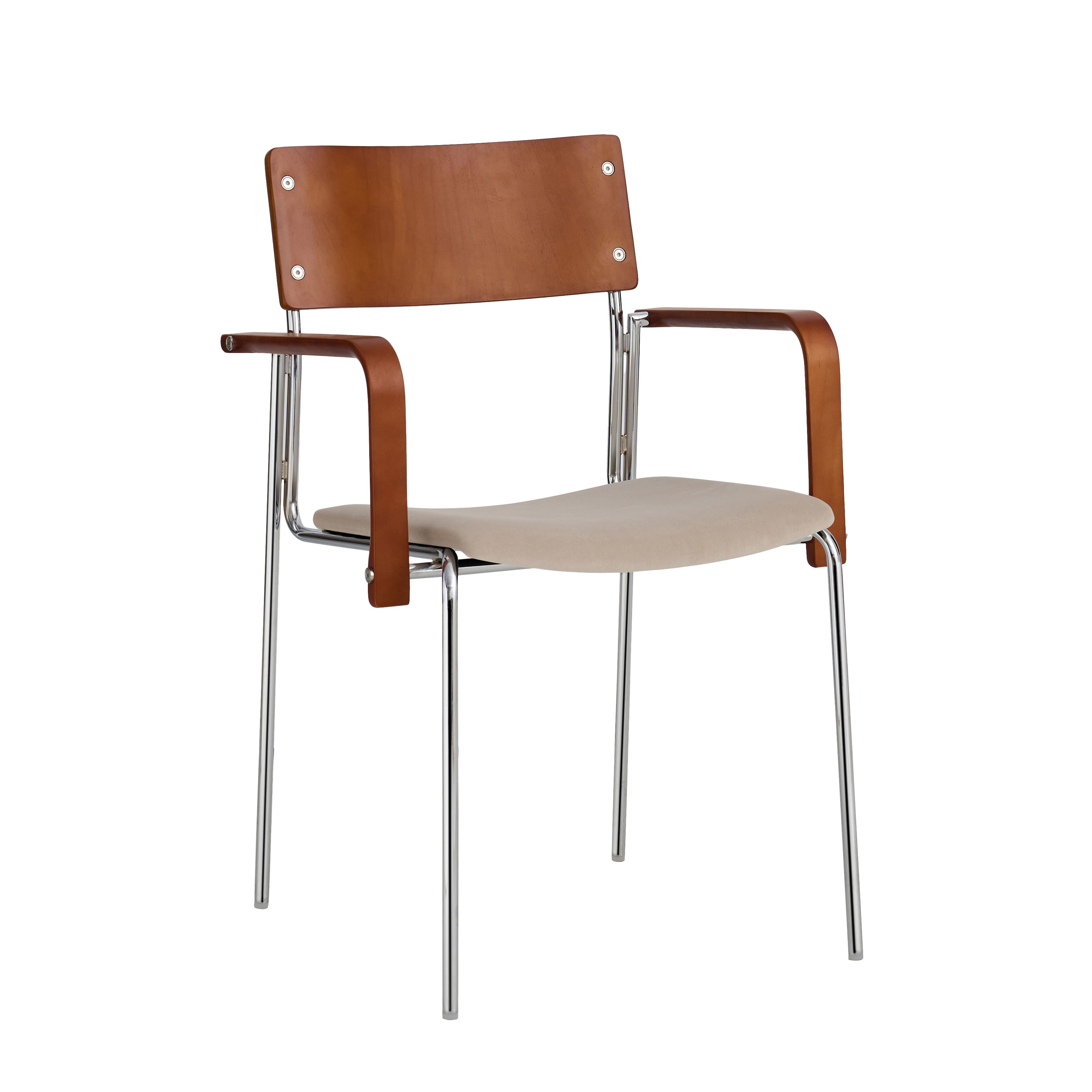 Pasargad Home Kyoto Armchair Set of 2, Beige/Brown - W22"xD19.3"xH32.5"