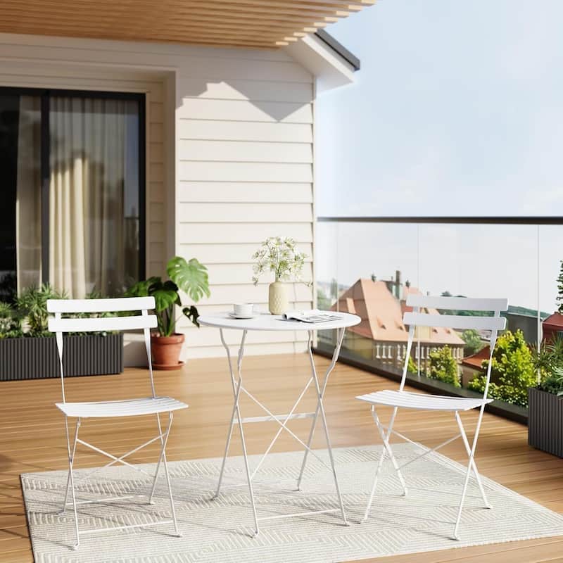 Outdoor Patio Table and Chairs Set for Apartments Porch Pool