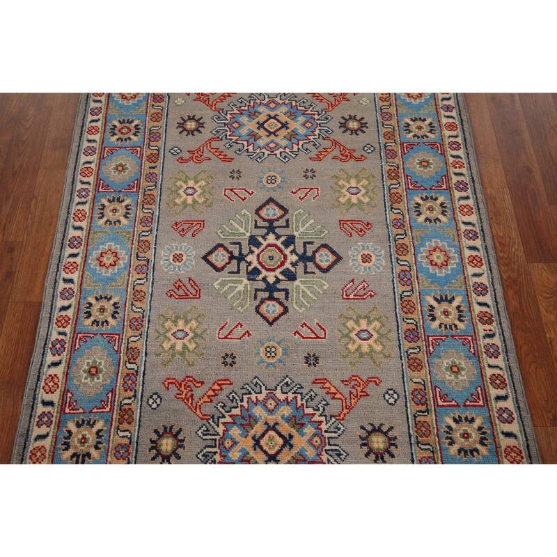 Kazak Oriental Foyer Rug Handmade Wool Carpet - 3'3" x 4'10"