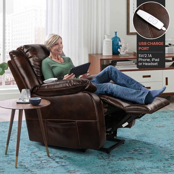 パリスsovブラウン TackSpace Oversize Power Lift Recliner Chair for Elderly