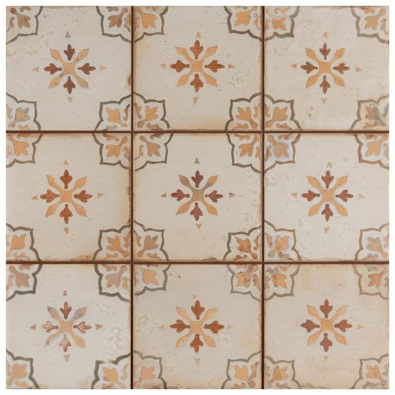 Merola Tile Mirambel Marron 13" x 13" Ceramic Floor and Wall Tile