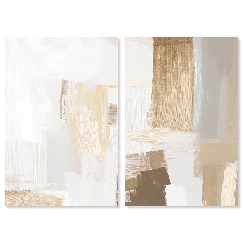 Tactile Textures I Canvas Set of 2 by Art Remedy, Gallery Wrapped