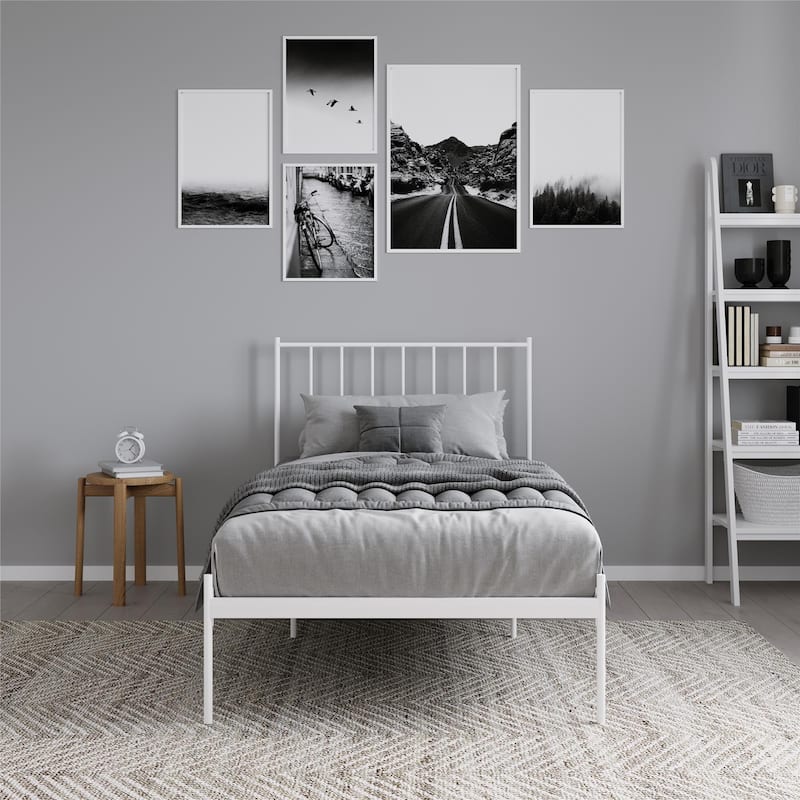 RealRooms Ares Adjustable Height Metal Bed Frame