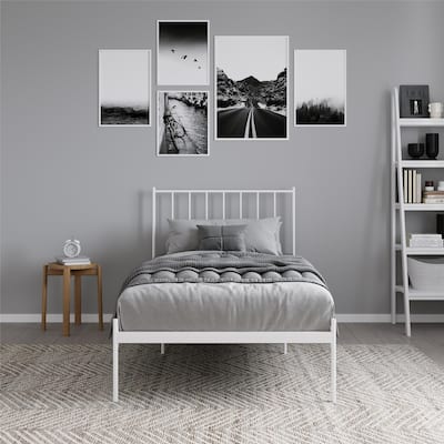 RealRooms Ares Adjustable Height Metal Bed Frame