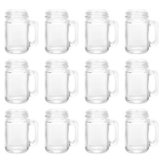 Mason Jar Shot Glasses With Handles 1pcs 40ml 1 5 Oz Reusable Glass Clear On Sale Bed