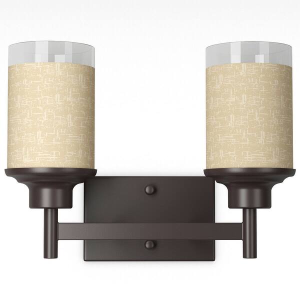 Shop Costway Vanity Light Wall Mounted 2 Light Bathroom Vanity