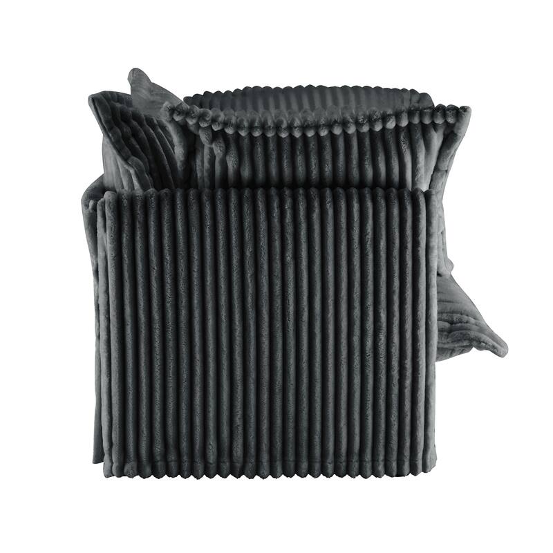 Set of 2 Armchairs Accent Chair with Large Soft Pillows