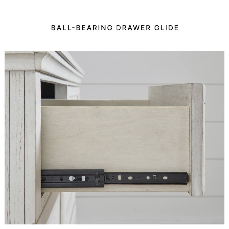 Signature Design by Ashley Cadmori Beige/White Dresser and Mirror