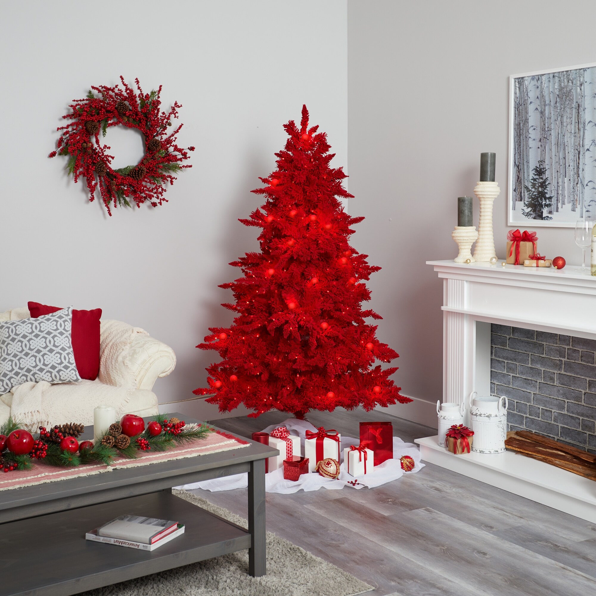 Red globe christmas lights best sale