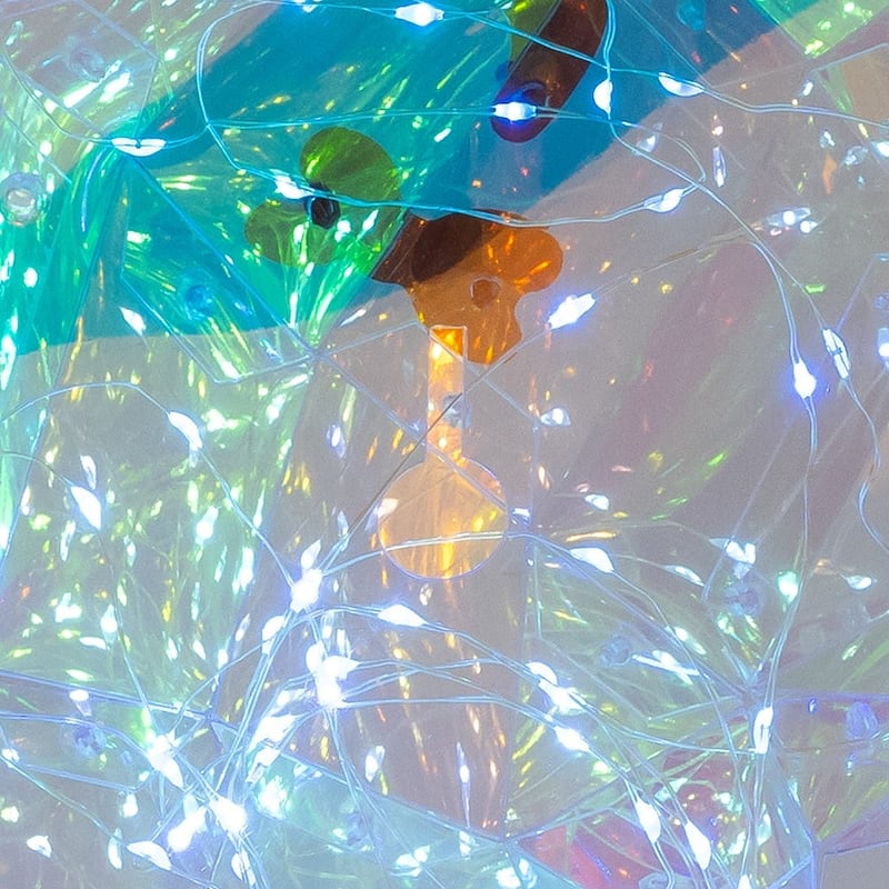 Kurt Adler Pre-lit Holographic Witch and Two Ghosts, 3-Piece Set