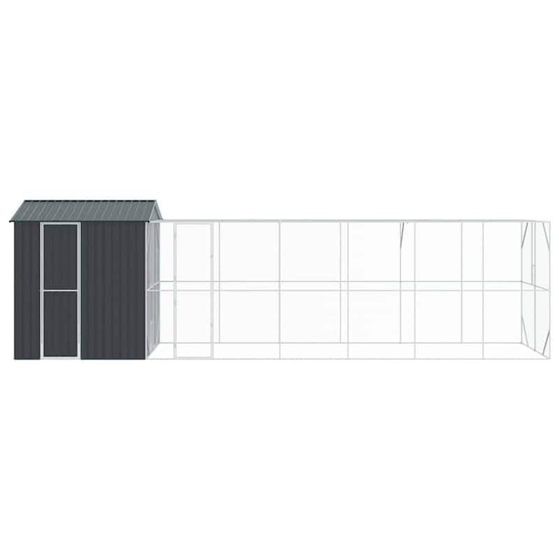 vidaXL Bird Cage Anthracite Galvanized steel