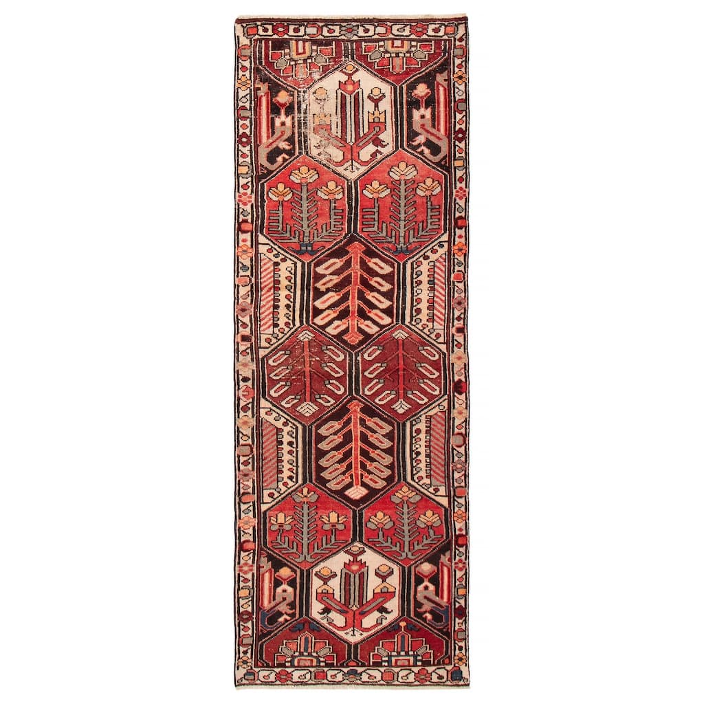 ECARPETGALLERY Hand-knotted Konya Anatolian Red Wool Rug - 3'3 x 9'7