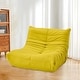 preview thumbnail 11 of 39, EROMMY Bean Bag Chair Togo Sofa - 28D Memory Foam Floor Chair for Adults & Kids, Lightweight Fabric Lounger in 5 Colors Yellow