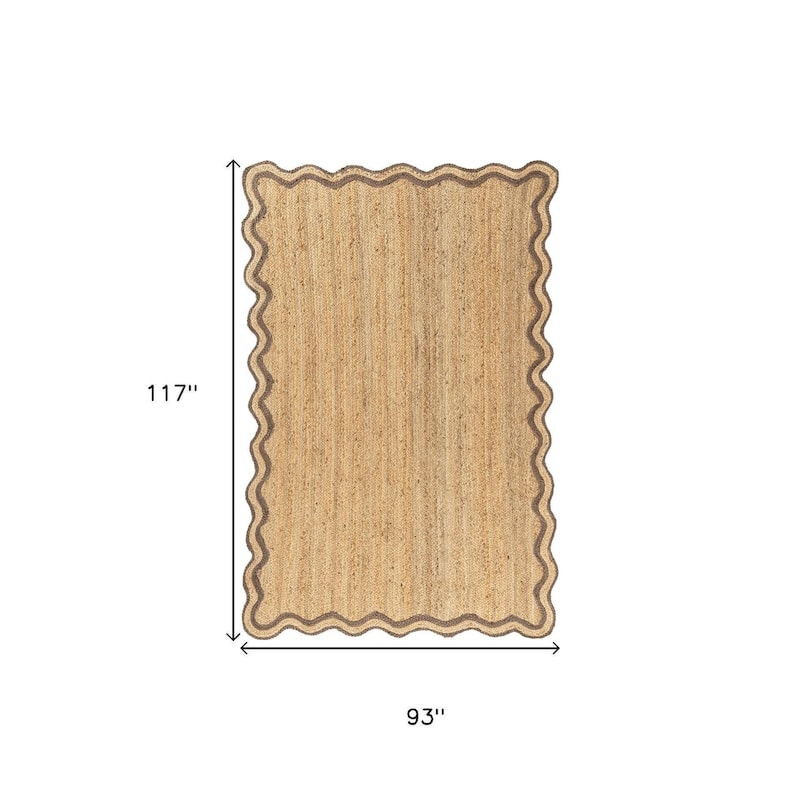 HomeRoots Solid Color Bohemian Rectangle Area Rug - 8' X 10'