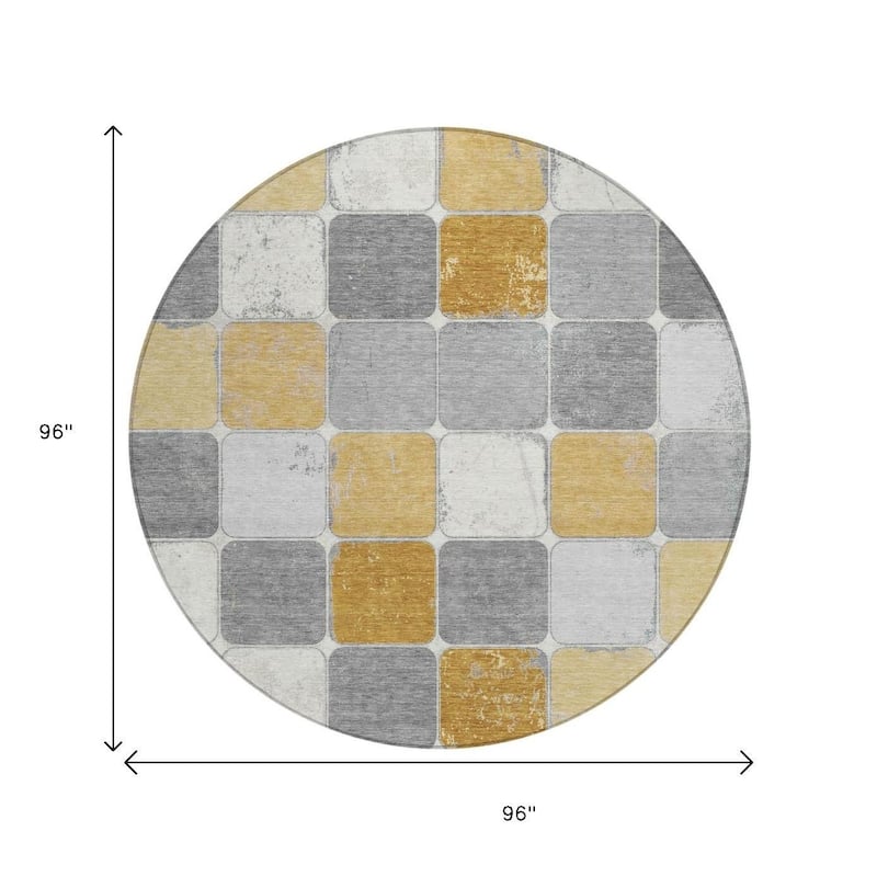 HomeRoots Geometric Transitional Rectangle Outdoor Rug