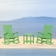 preview thumbnail 86 of 174, Outdoor Patio HDPE Rocking Chiar, Extra Wide Seat & Backrest