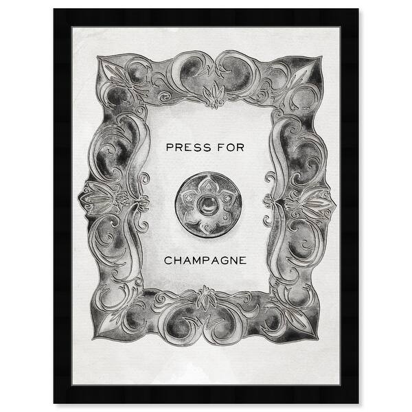 Shop Oliver Gal Press For Champagne Silver Typography And Quotes Wall Art Framed Print Funny Quotes And Sayings Black White Overstock 32194829