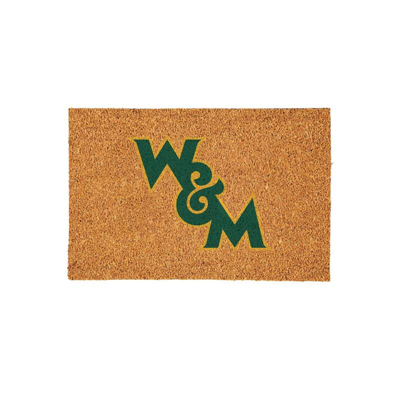 William & Mary Full Color Indoor/Outdoor Coir Mat