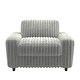 preview thumbnail 3 of 4, Veyron Furry Channel Fabric Down-filled Chair by iNSPIRE Q Modern