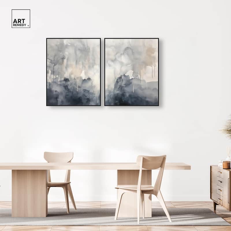 Muted Ocean Hues Canvas Set of 2 by Art Remedy