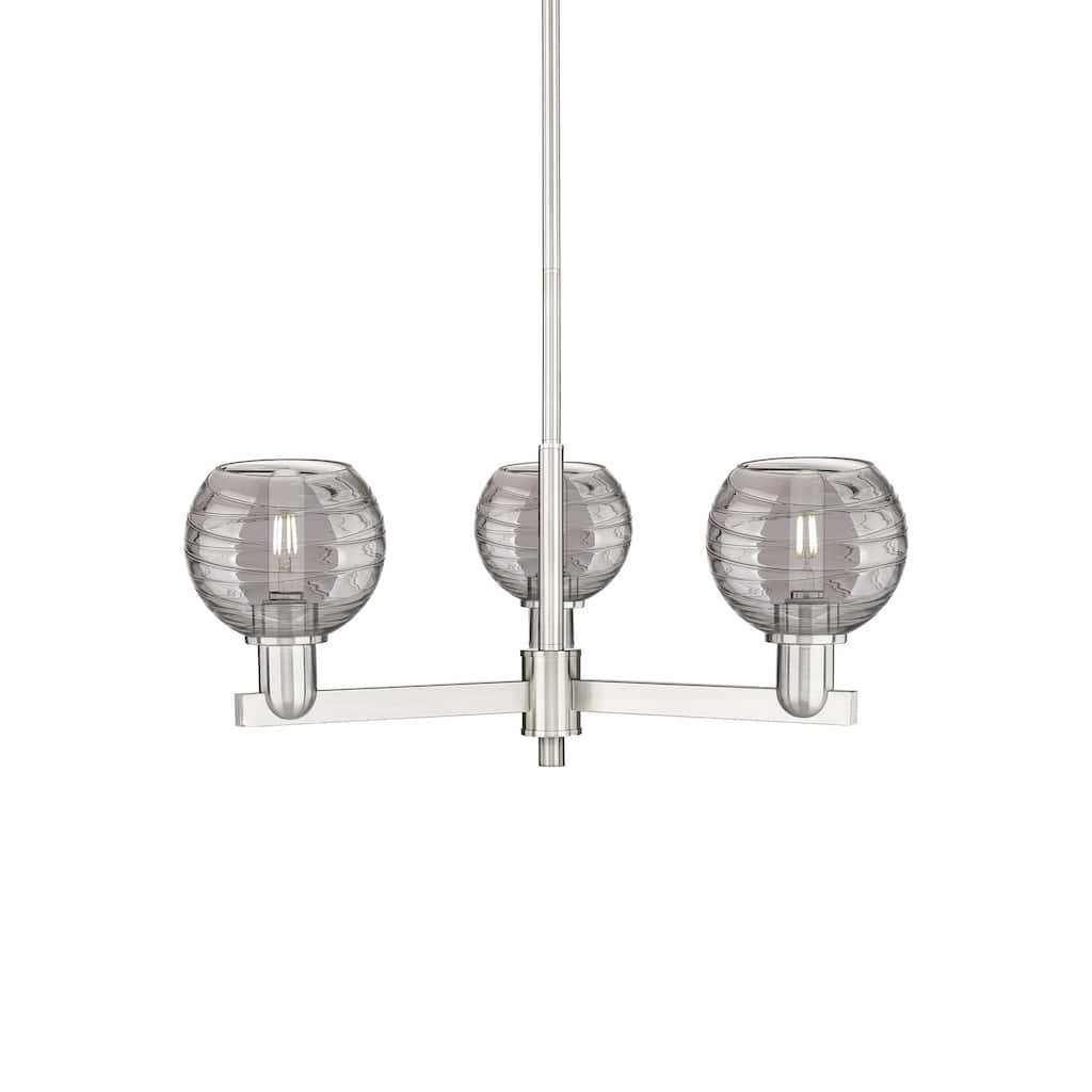 Innovations Lighting 716-3CR-9-18 Athens Deco Swirl Chandelier Athens