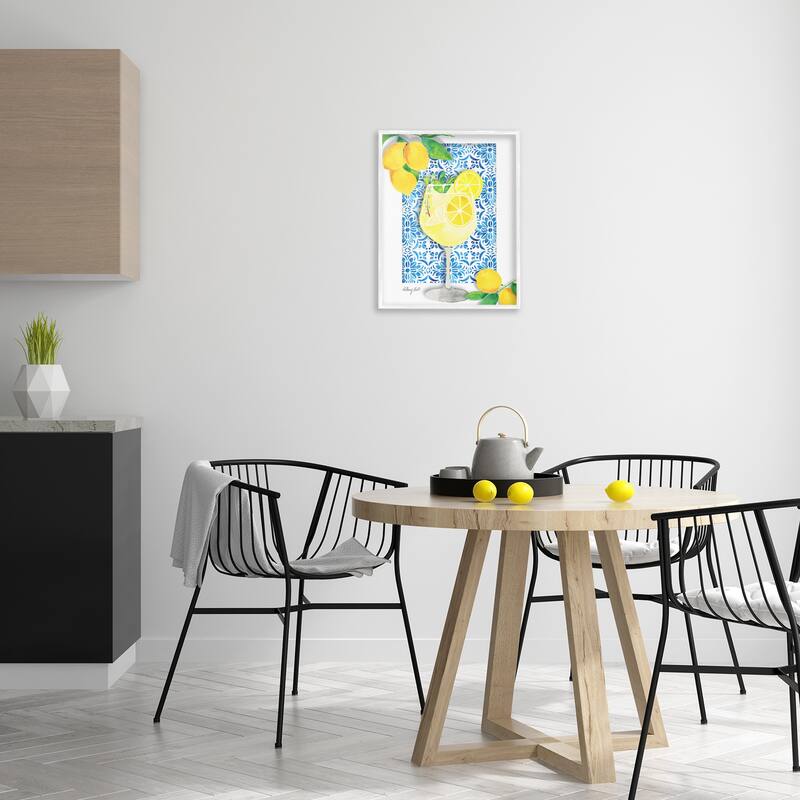 Stupell Mediterranean Limoncello Drink Framed Giclee Art Design By Hillary Holt