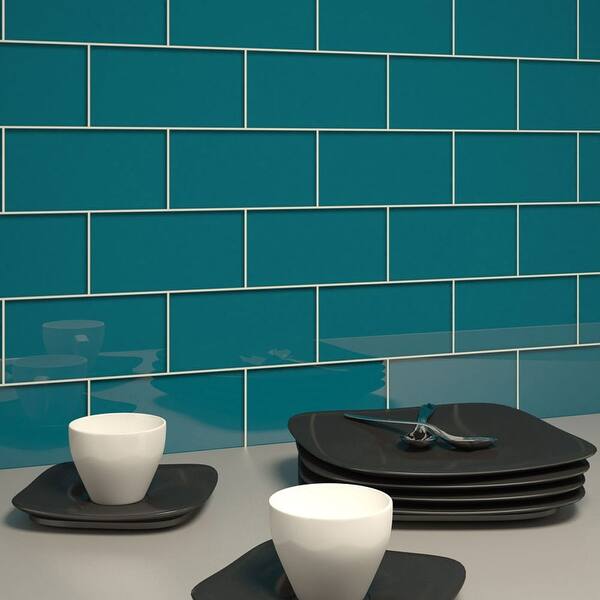 Dark Teal 3x6 Subway Tile Overstock