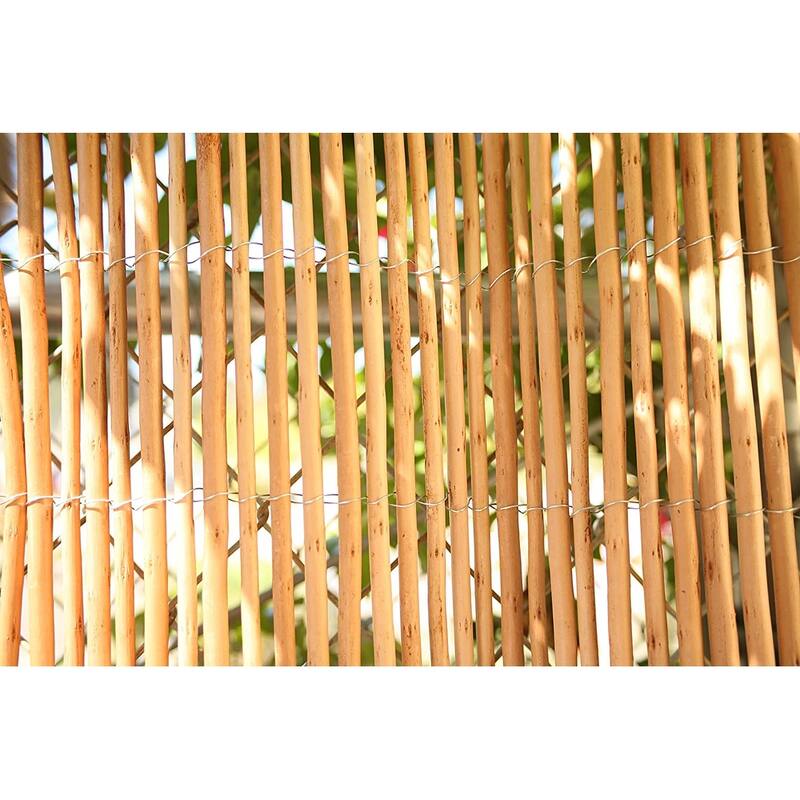 Natural Willow Rolled Panel Fence Decorative Fencing for Backyard