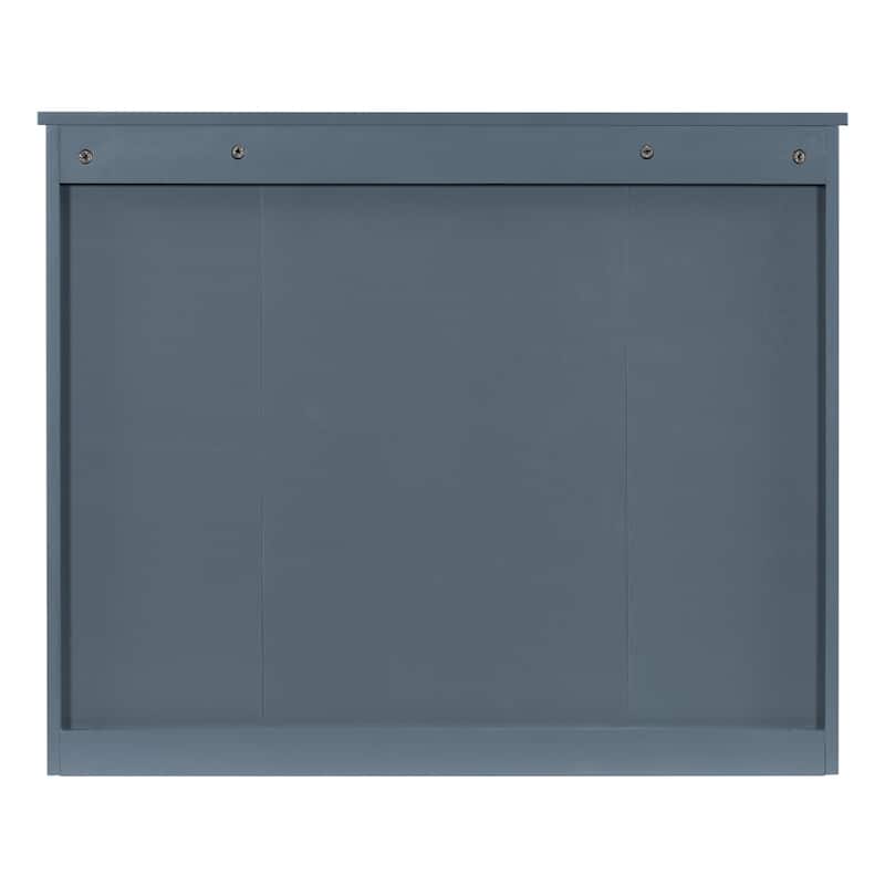 Wall-Mounted Bathroom Mirror Cabinet, Multi-Functional Medicine Cabinet, Bathroom Storage Cabinet with Door & Open Shelves
