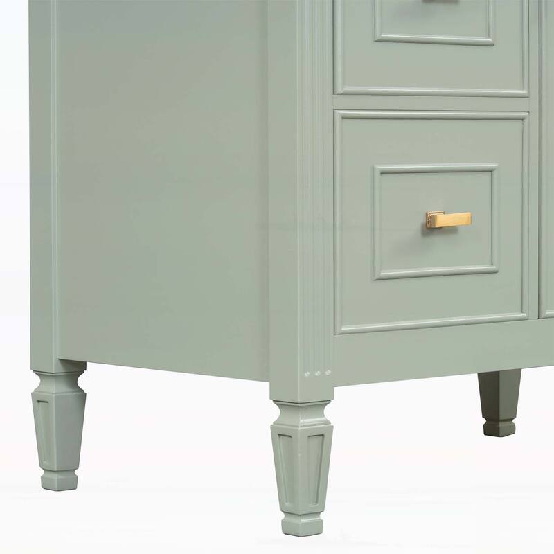 Bathroom Vanity Cabinet with Sink,with One Flip Drawer and Two Drawers,Adjustable Shelf