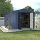 preview thumbnail 15 of 34, VEIKOUS Outdoor Metal Storage Shed with Lockable Door and Air Vents for Garden 8x12