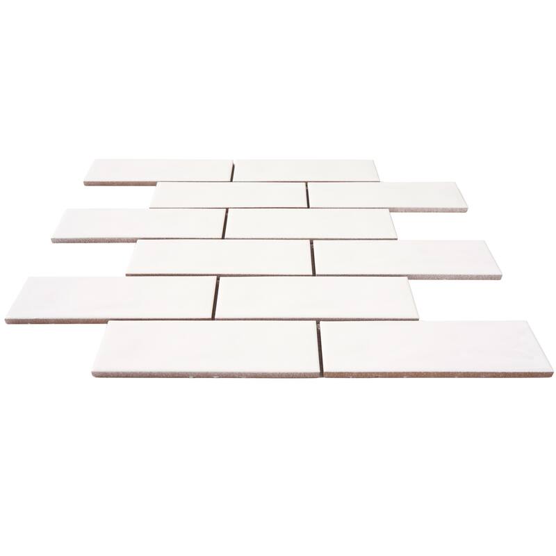 Forio 2" x 6" Brick Glossy Porcelain Mosaic Tile