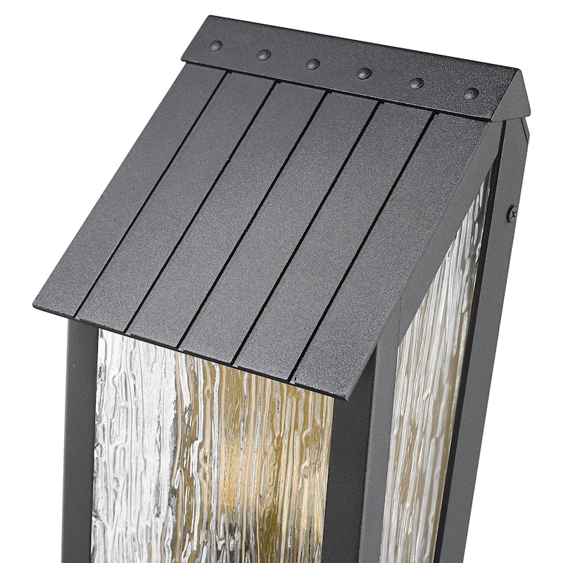 Artcraft Point Outdoor Wall Sconce - Black and Brass