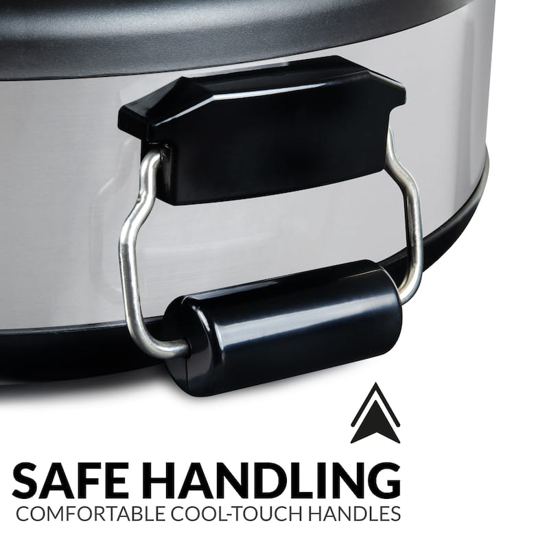 HomeCraft Triple Round Oval 1.5 Quart Stainless Steel Cooker Buffet