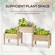 preview thumbnail 15 of 16, Outsunny 73" x 18" x 32" 3 Tier Raised Garden Bed w/ Three Elevated Planter Box, Freestanding Wooden Plant Stand