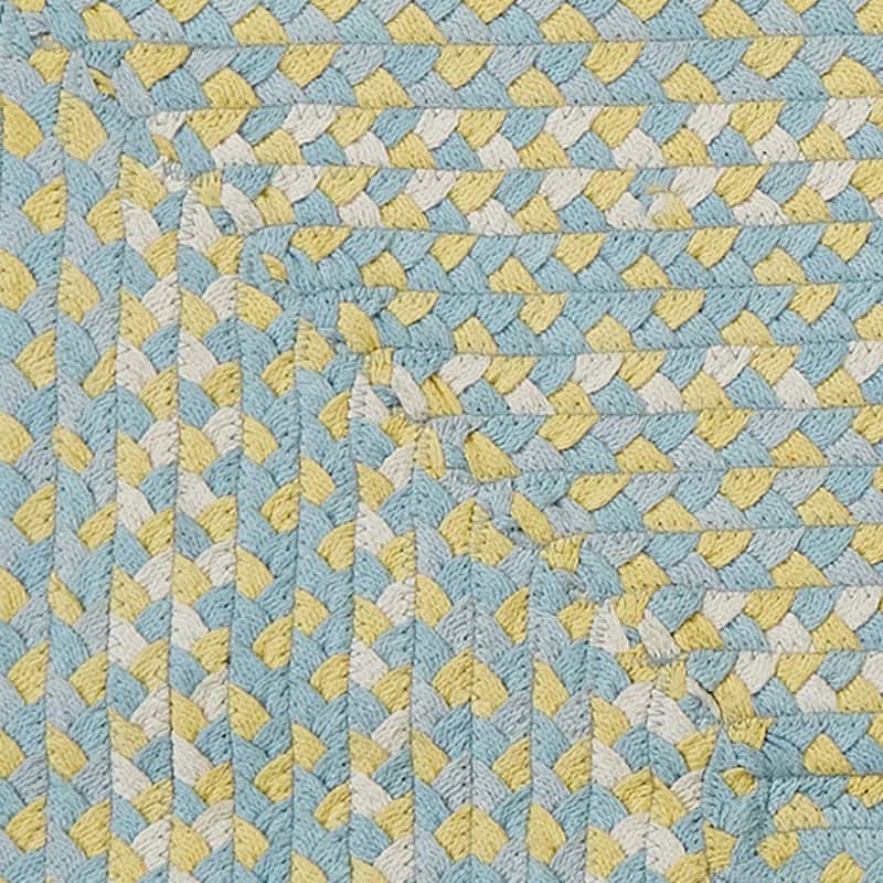Park Designs Cozy Cottage Braided Blue Rectangle Indoor Rug 27" x 45" - 2'3"x3'9"