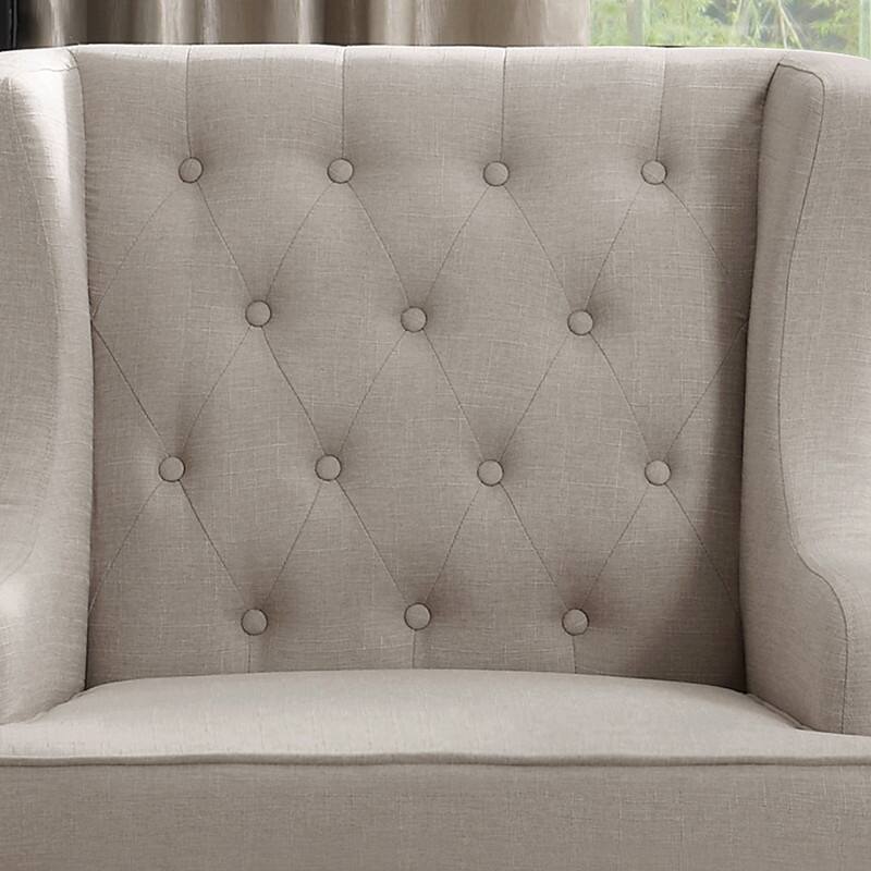 Madison Park Jewel Tufted Wingback Upholstered Club Chair