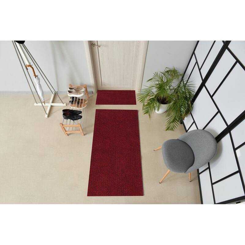 High-Quality Outdoor/Indoor Carpet Runner Rug with Non-Slip PVC Backing 36'' wide