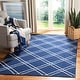 preview thumbnail 13 of 70, SAFAVIEH Handmade Flatweave Dhurries Tara Moroccan Wool Rug 3' x 5' - Navy/Ivory