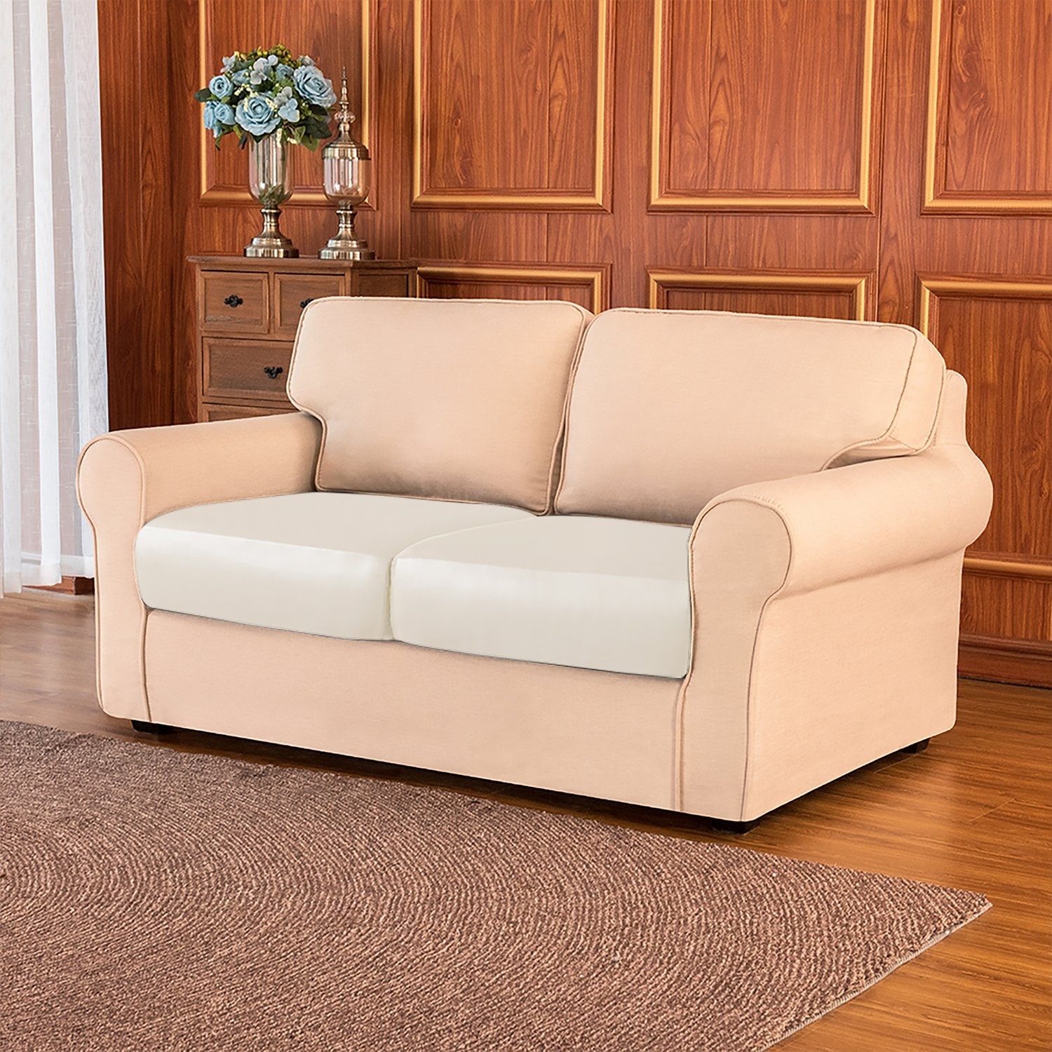 Subrtex Stretchy Water Proof PU Individual Sofa Cushion Covers